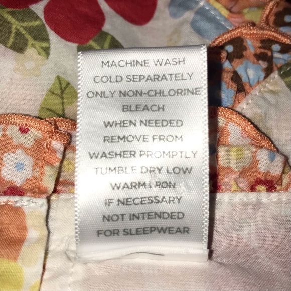 Gymboree tank style top, floral w/ jagged hemline - Picture 7 of 7